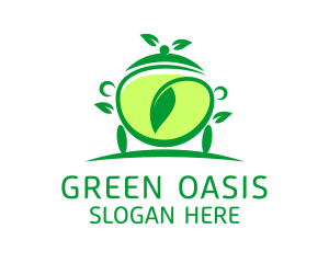 Green Tea Cart logo design