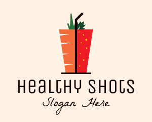 Healthy Mixed Drink logo design