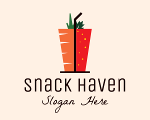 Healthy Mixed Drink logo design