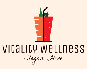 Healthy Mixed Drink logo design