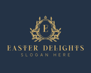 Luxury Wreath Crest logo design