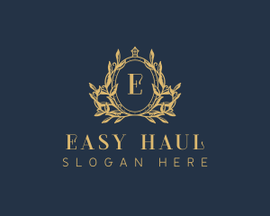 Luxury Wreath Crest logo design