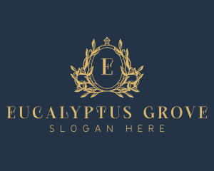 Luxury Wreath Crest logo design