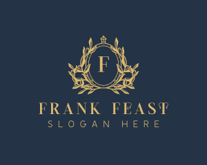 Luxury Wreath Crest logo design