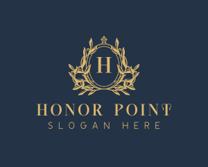 Luxury Wreath Crest logo design