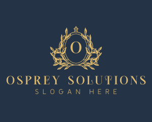 Luxury Wreath Crest logo design