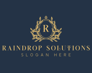 Luxury Wreath Crest logo design