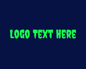 Monster - Horror Slime Wordmark logo design