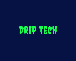 Dripping - Horror Slime Wordmark logo design
