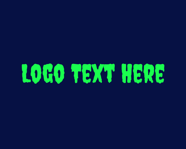 Horror - Horror Slime Wordmark logo design