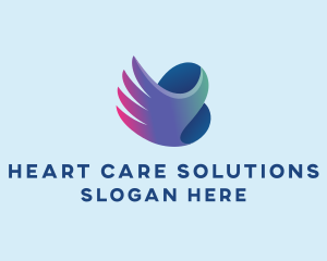 Heart Wing Organization logo design