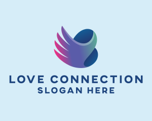 Courtship - Heart Wing Organization logo design