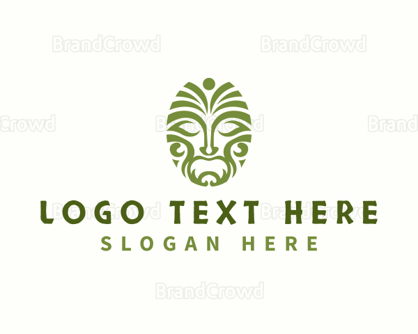 Indigenous Maori Mask Logo