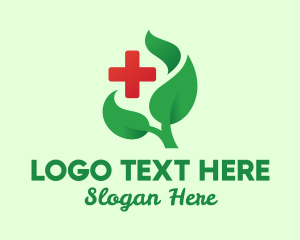 Organic - Herbal Leaves Medicine logo design