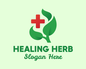 Herbal Leaves Medicine logo design