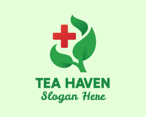 Herbal Leaves Medicine logo design