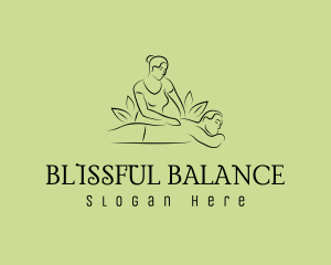 Natural Masseuse Wellness logo design