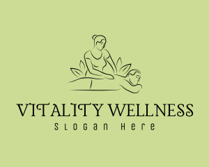 Natural Masseuse Wellness logo design