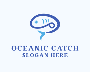 Fish - Blue Fish logo design