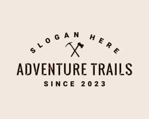 Mountain Hiking Adventure logo design