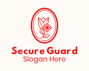 Red Tulip Badge Logo
