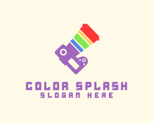 Rainbow Camera Lens logo design