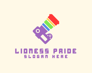 Rainbow Camera Lens logo design