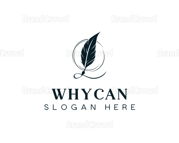 Stationery Feather Quill Logo