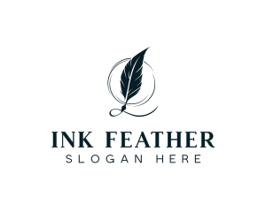 Quill - Stationery Feather Quill logo design
