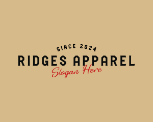 Retro Apparel Brand logo design