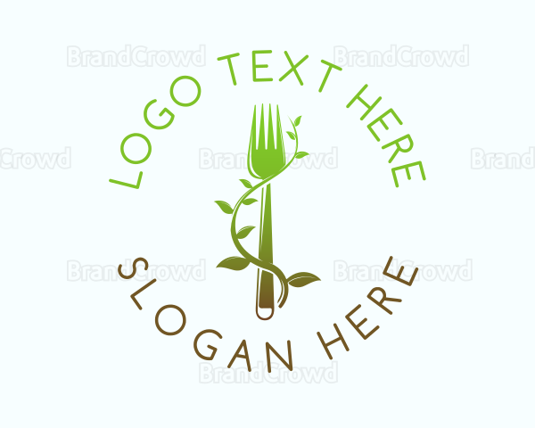 Organic Vine Fork Logo