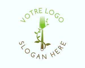 Organic Vine Fork Logo