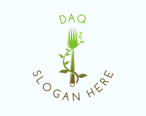 Organic Vine Fork Logo