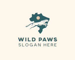 Running Wild Cheetah  logo design