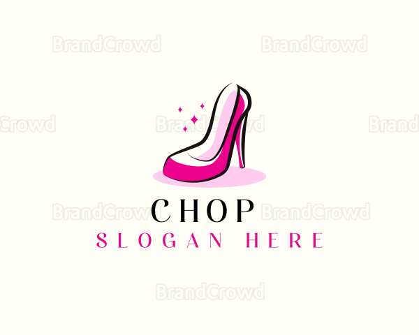 Elegant Women Shoe Logo