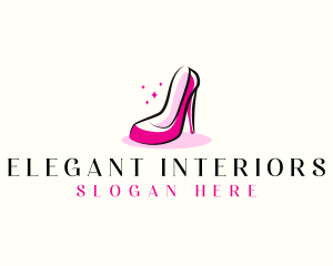 Elegant Women Shoe logo design