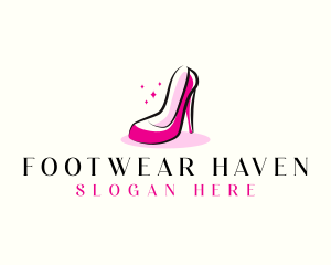 Elegant Women Shoe logo design