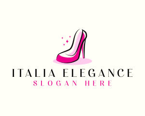 Elegant Women Shoe logo design