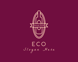 Wine Liquor Bottle Logo