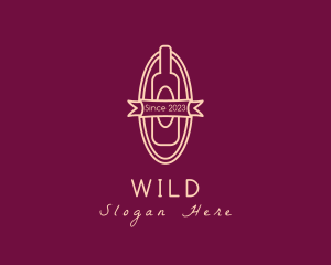 Wine Liquor Bottle Logo