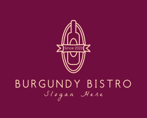 Wine Liquor Bottle logo design