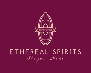 Spirits - Wine Liquor Bottle logo design