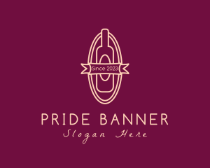 Wine Liquor Bottle logo design