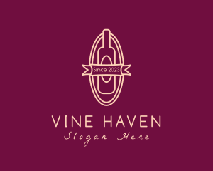 Wine Liquor Bottle logo design