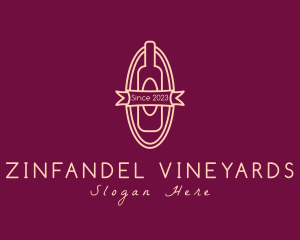 Wine Liquor Bottle logo design