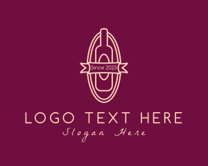 Wine Liquor Bottle Logo