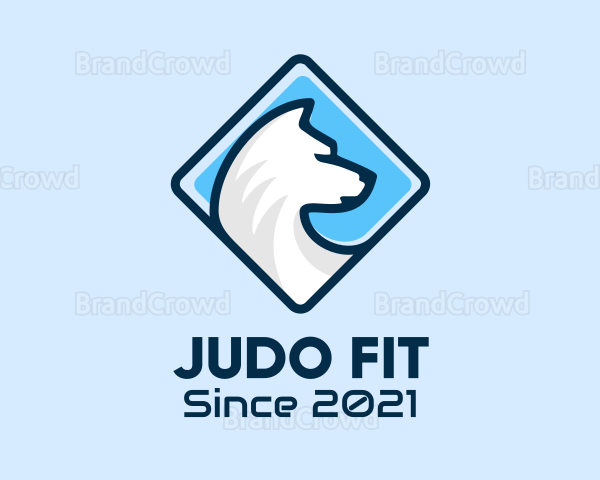 Diamond White Wolf Logo