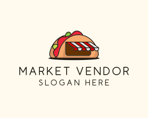 Vendor - Mexican Taco Food logo design