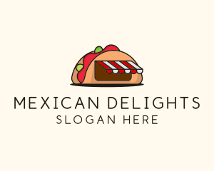 Mexican Taco Food logo design