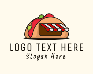 Shop - Mexican Taco Food Shop logo design